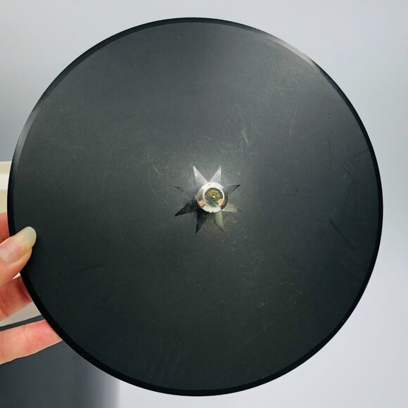 Vintage 60s THERMOS Drum Ice Bucket: Black Insulated Container - Gold Tone Caddy - Picture 8 of 16